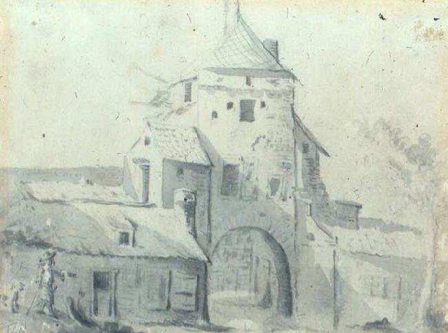 Gerard ter Borch the Younger Luttekepoort vanuit de stad gezien. Techniek, afmetingen en verblijfplaats onbekend